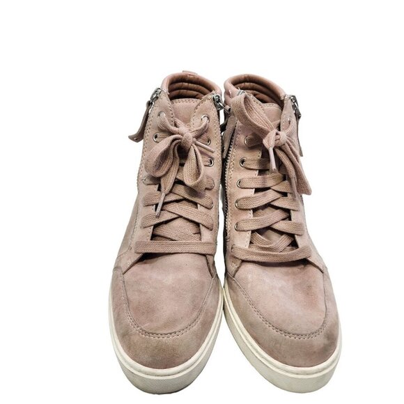 Linea Paolo Niya Hidden Wedge Sneaker Blush Pink Shoes Women's Size 7.5 - Picture 2 of 13